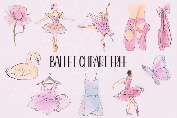 Ballet Clipart Free: A Graceful Embroidery Design for Real Projects