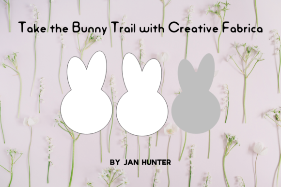 Bunny Shape Graphic for Crafts and Creative Projects