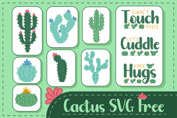 Cactus SVG Free Graphics for Creative Sellers