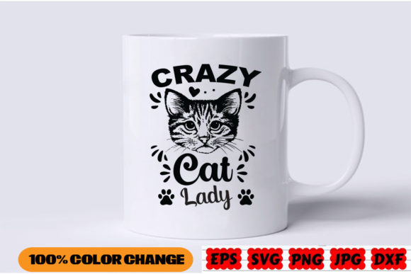 Cat SVG Design for the Crazy Cat Lady – A Versatile Craft Asset