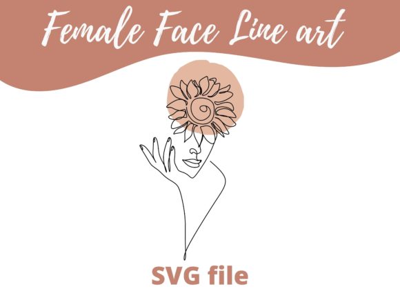 Female Face Line Art SVG: A Thoughtful Embroidery Design for Boho Vibes