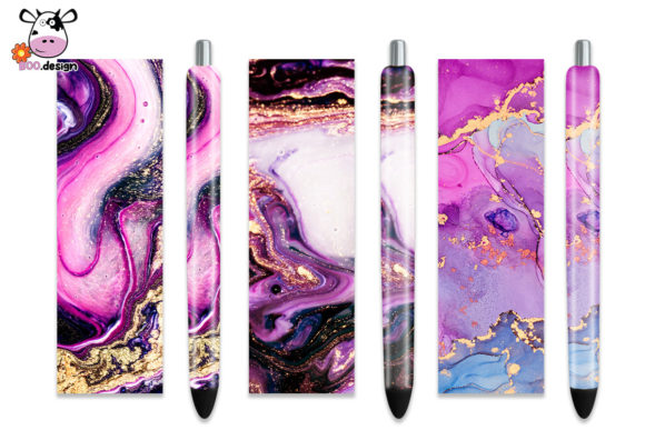 Galaxy Pen Wrap: A Graphic Design Asset for Creative Crafts and Marketing