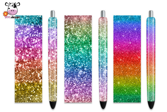 Glitter Pen Wrap Graphics for Crafters and Handmade Businesses