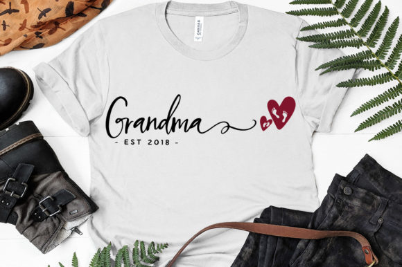 Grandma EST 2018 – A Graphic Design Asset for Crafts and Handmade Creations