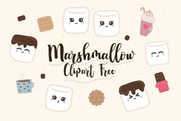 Marshmallow Clipart Free: A Sweet Graphic Design Asset for Handmade Creations
