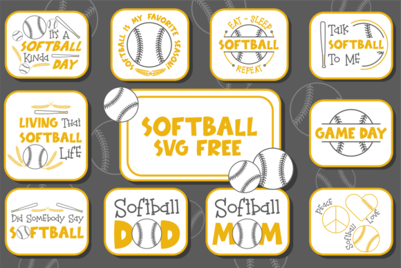 Softball SVG Free: A Graphic Design Asset for Handmade Crafters