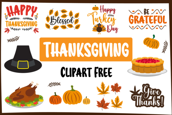 Thanksgiving Clipart Free: A Graphic Design Asset for Seasonal Creativity