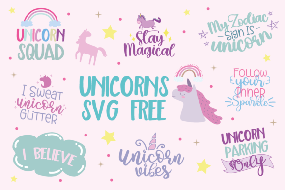 Unicorns SVG Free: A Magical Graphic Design Asset for Content Creators