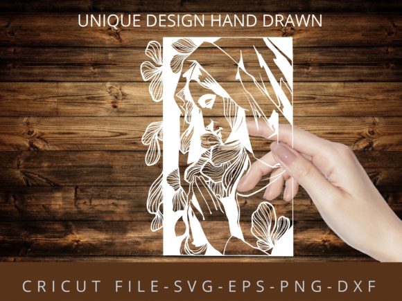 Virgin Mary SVG, Hand-Drawn Graphics for Crafts and Creative Websites