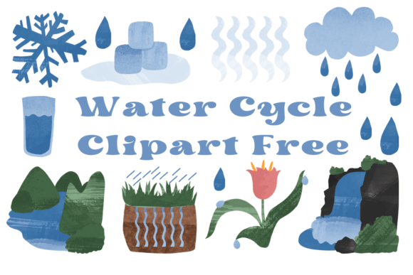 Water Cycle Clipart Free: A Practical Graphic Design Asset for Sellers