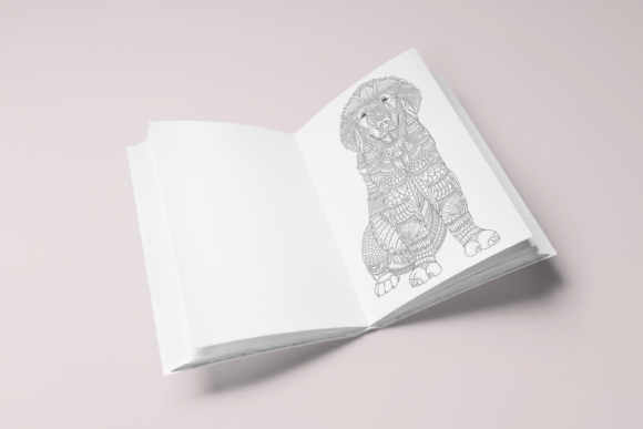 Zentangle Animal Coloring Page: A Unique Graphic Design Asset for Kdp Interiors